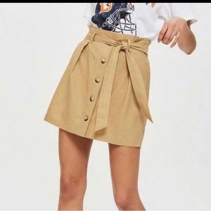 Linen Paperbag skirt. Brand new with tags. Light pink. Smoke free, pet free home